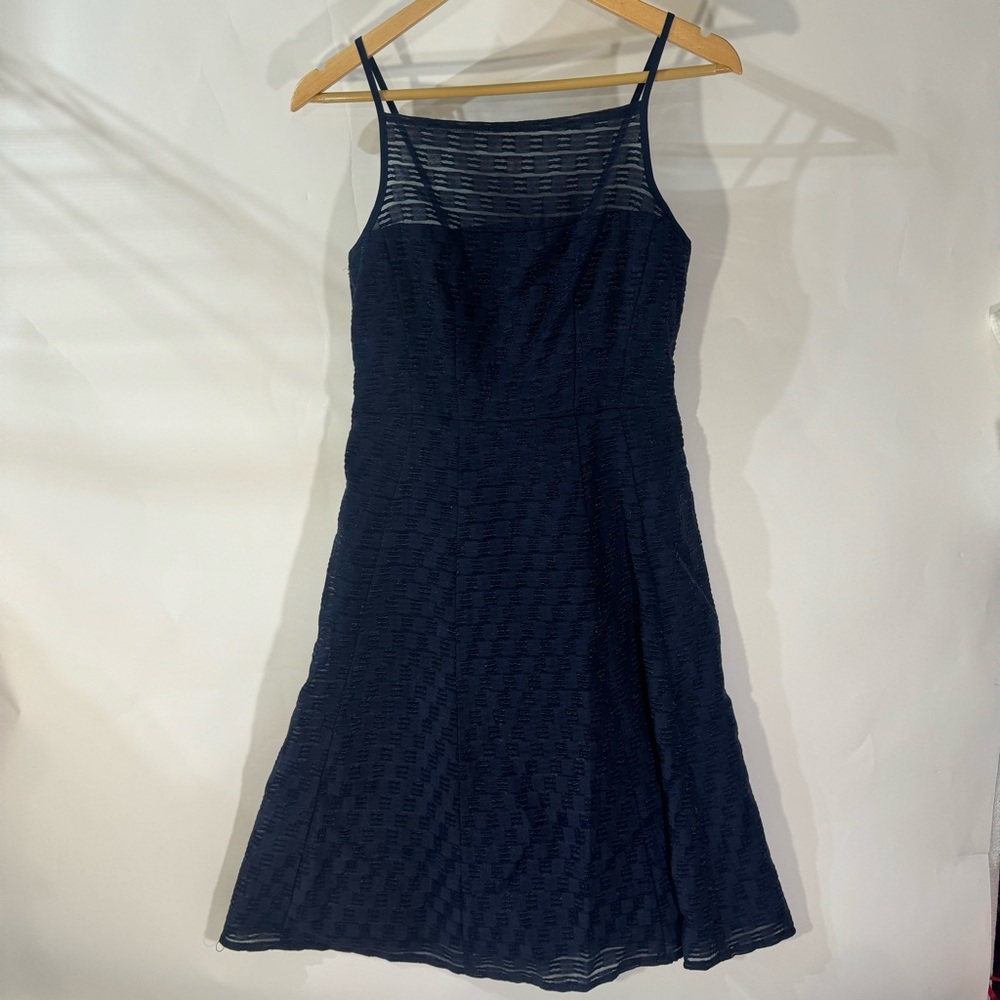 New Nanette Lepore Navy Cami Sleeveless Midi Dress